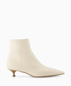 Sale Enkellaars Lenor Bootie Off White Dames Laarzen