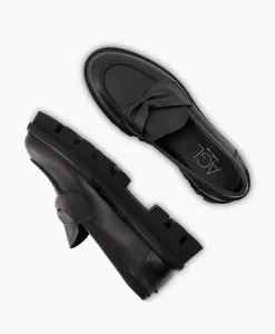 Clearance Loafer Natalia Moc Zwart Dames Instappers