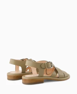 New Sandaal Zonder Hak Alison Multi Khaki Dames Sandalen