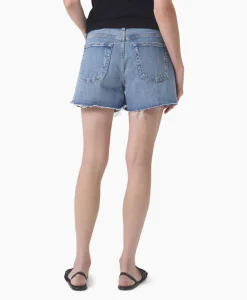 Agolde Korte Broek Parker Long Blauw*Dames Broeken