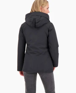 Hot Gewatteerde Jas 4 Pocket Parka Zwart Dames Jassen