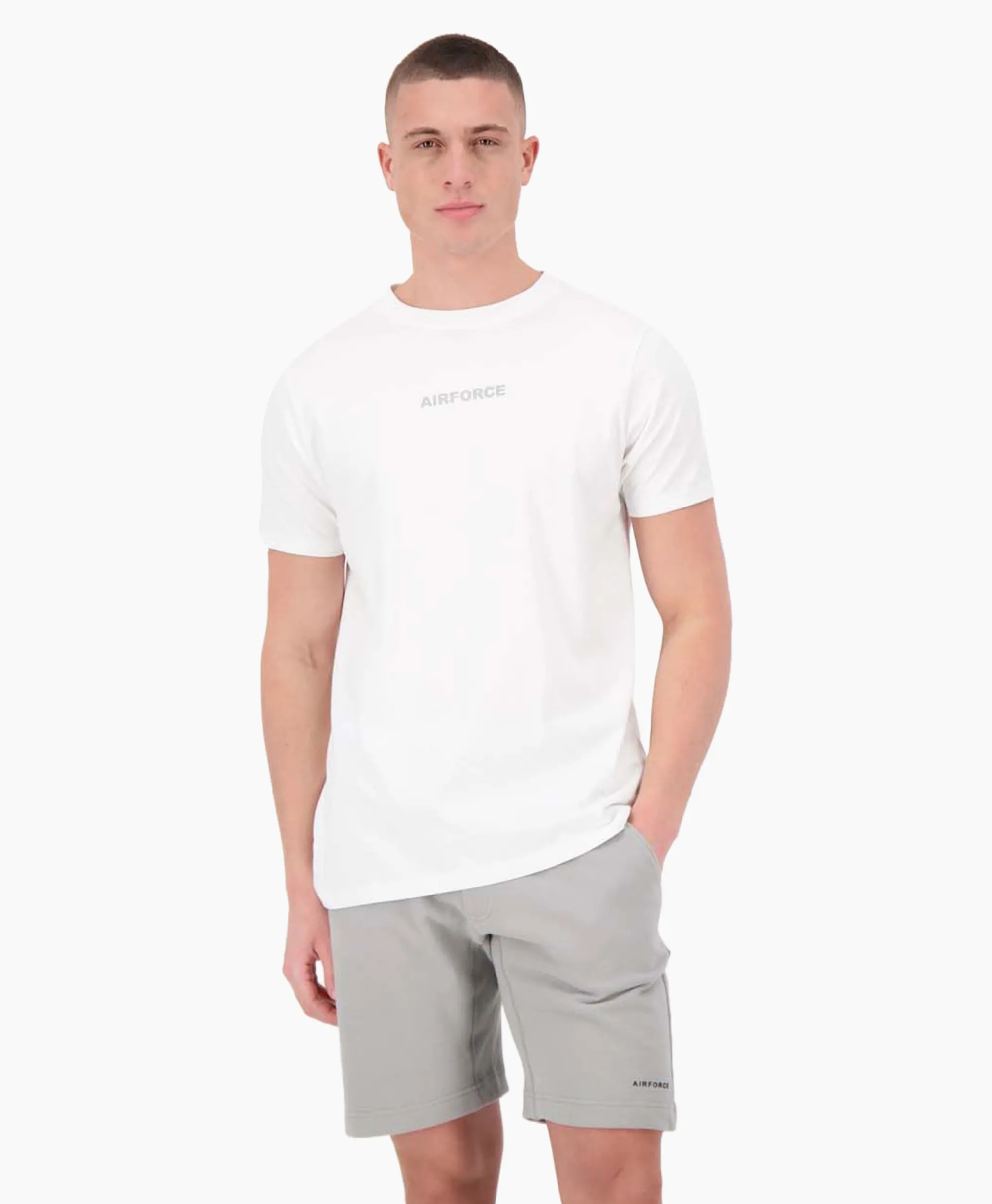 Hot T-Shirt Wording/Logo Wit Heren T-Shirts