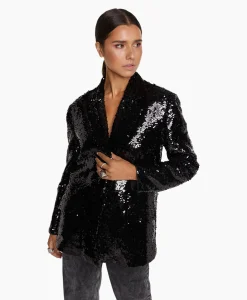 Alix The Label Blazer Woven With Strass Zwart*Dames Blazers