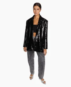 Alix The Label Blazer Woven With Strass Zwart*Dames Blazers