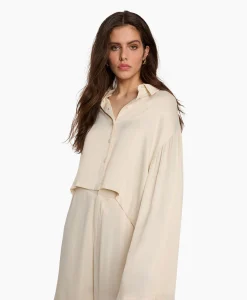 Alix The Label Blouse Woven Kimono Sleeve Ecru*Dames Blouses