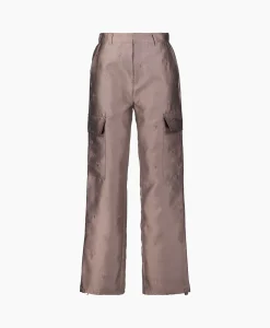 Alix The Label Cargobroek Woven Shiny Bull Cargo Brons*Dames Broeken