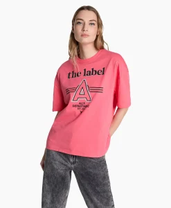 Alix The Label T-Shirt Korte Mouw Knitted A Pink*Dames T-Shirts & Tops