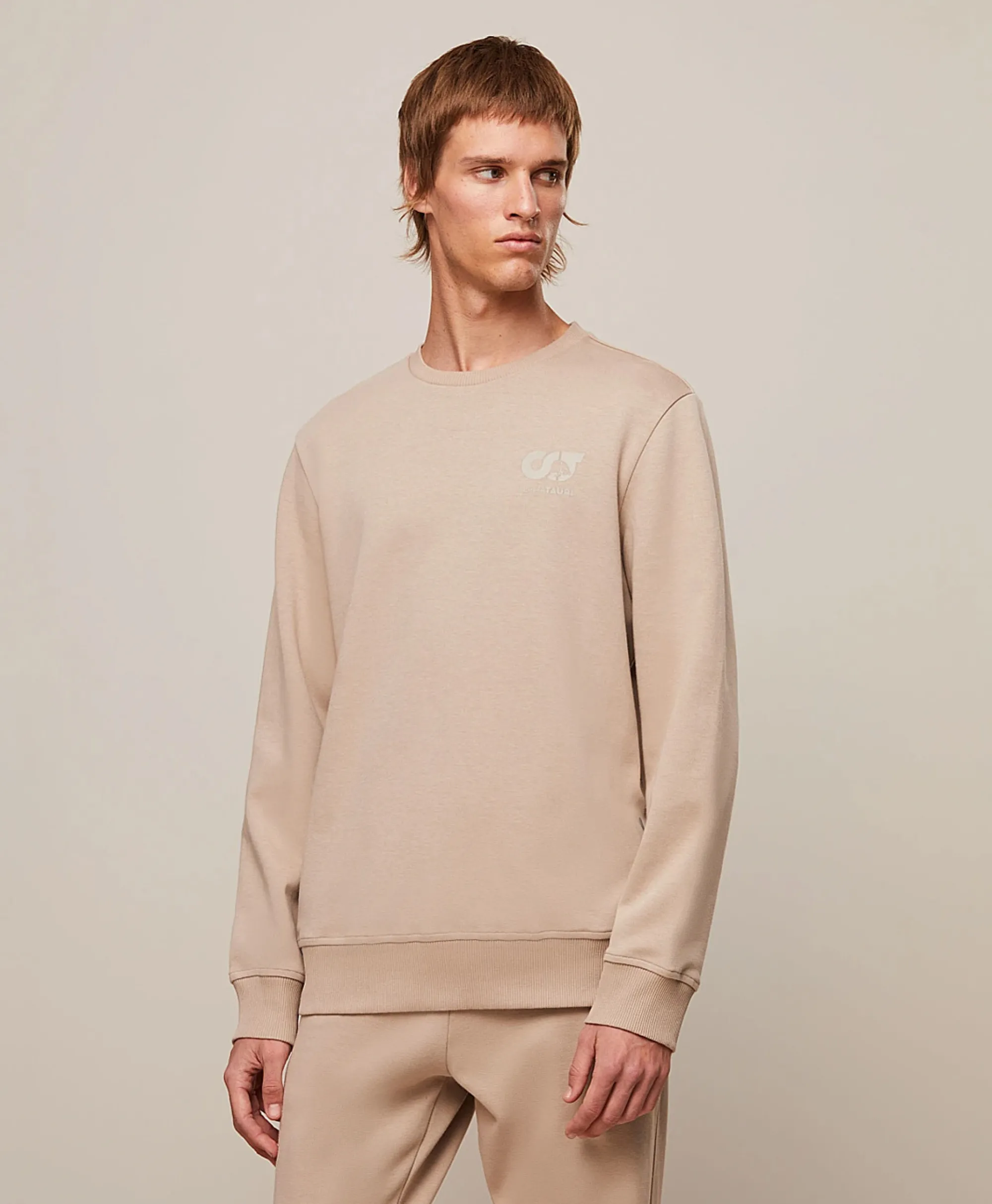 New Pullover Ata Serua Beige Heren Truien