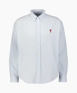 Sale Overhemd Boxy Fit Licht Blauw Heren Overhemden