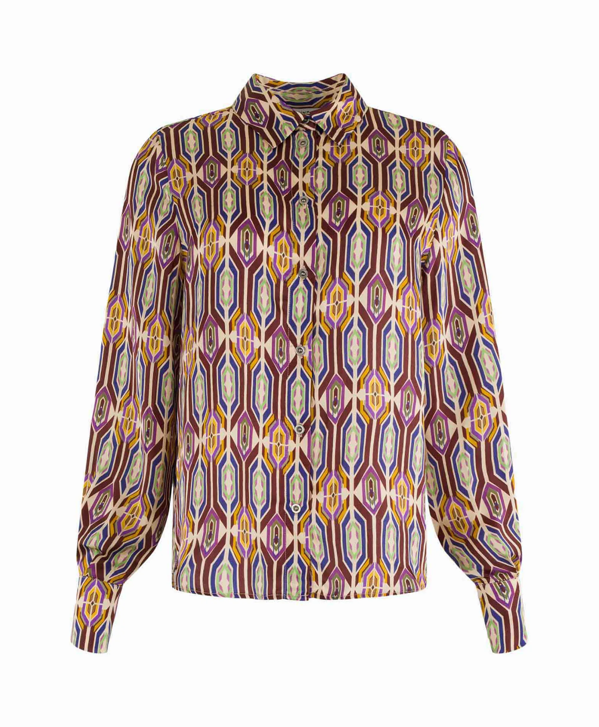 Clearance Blouse 32A05-03313 Beige Dames Blouses