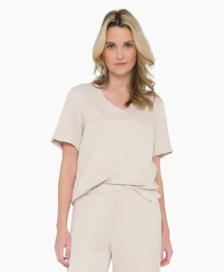 Outlet Blouse 43A05-03391 Beige Dames T-Shirts & Tops
