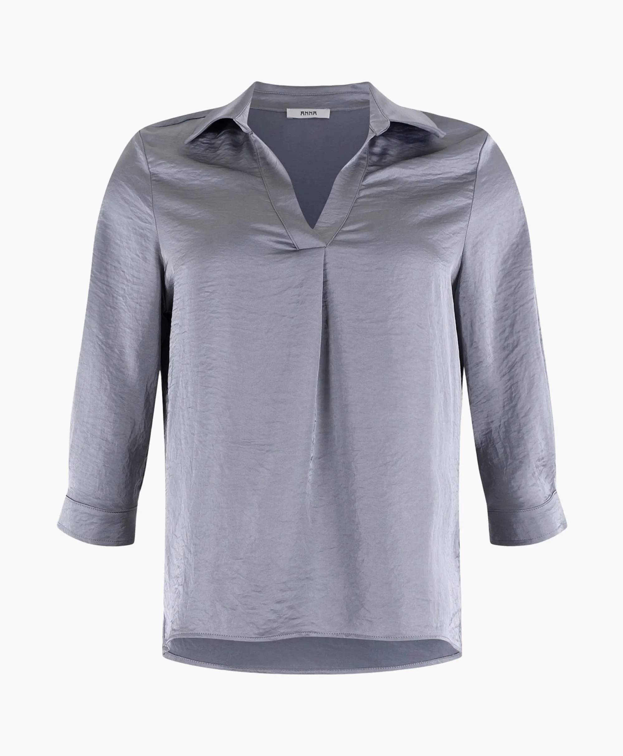 Blouse 32A05-03274 Zilver Dames Blouses