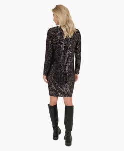 Anna Van Toor Jurk 74A06-03642 Zwart*Dames Jurken