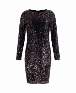 Anna Van Toor Jurk 74A06-03642 Zwart*Dames Jurken