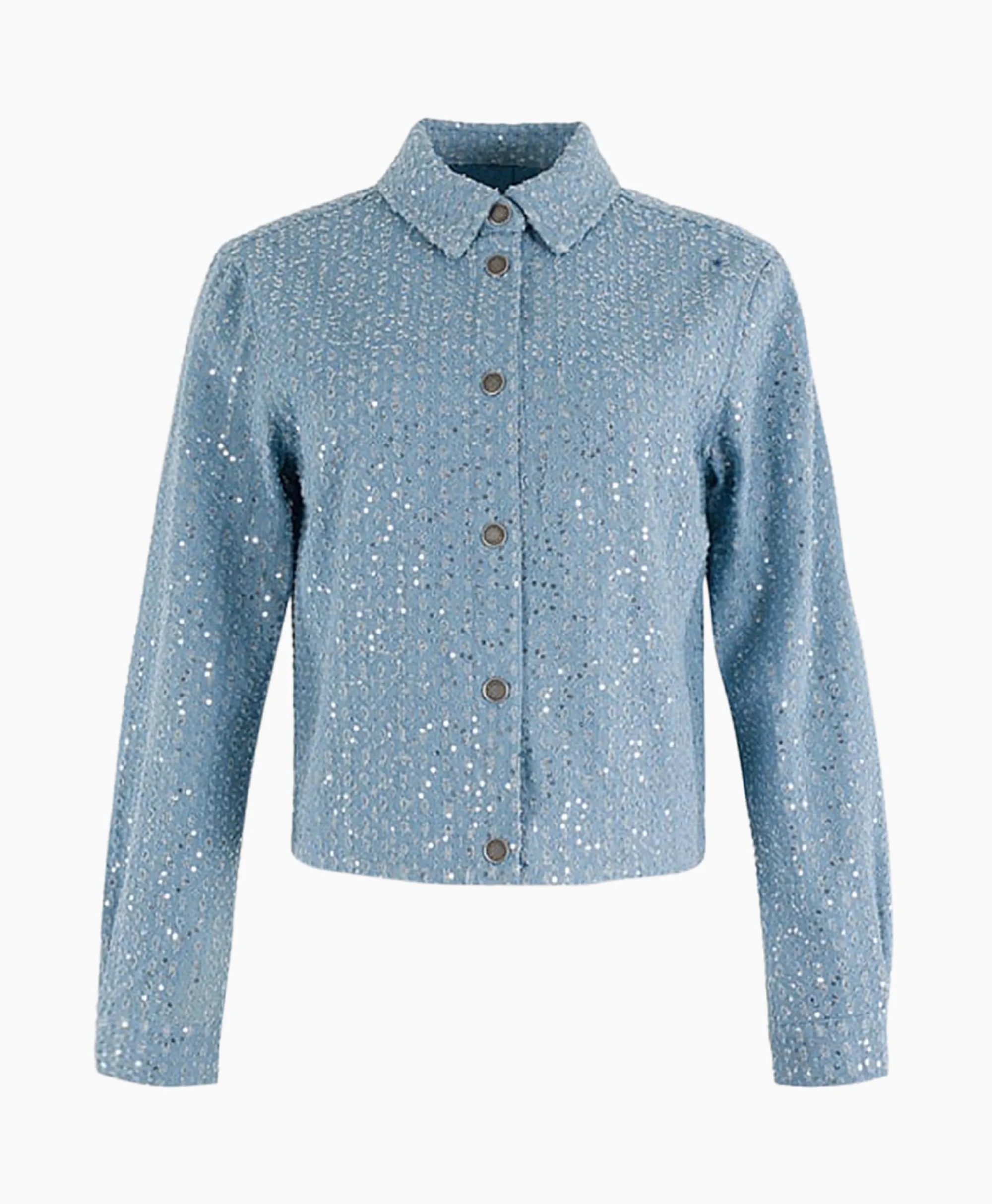 Clearance Spijkerjas 17A01-02612 Blauw Dames Blouses