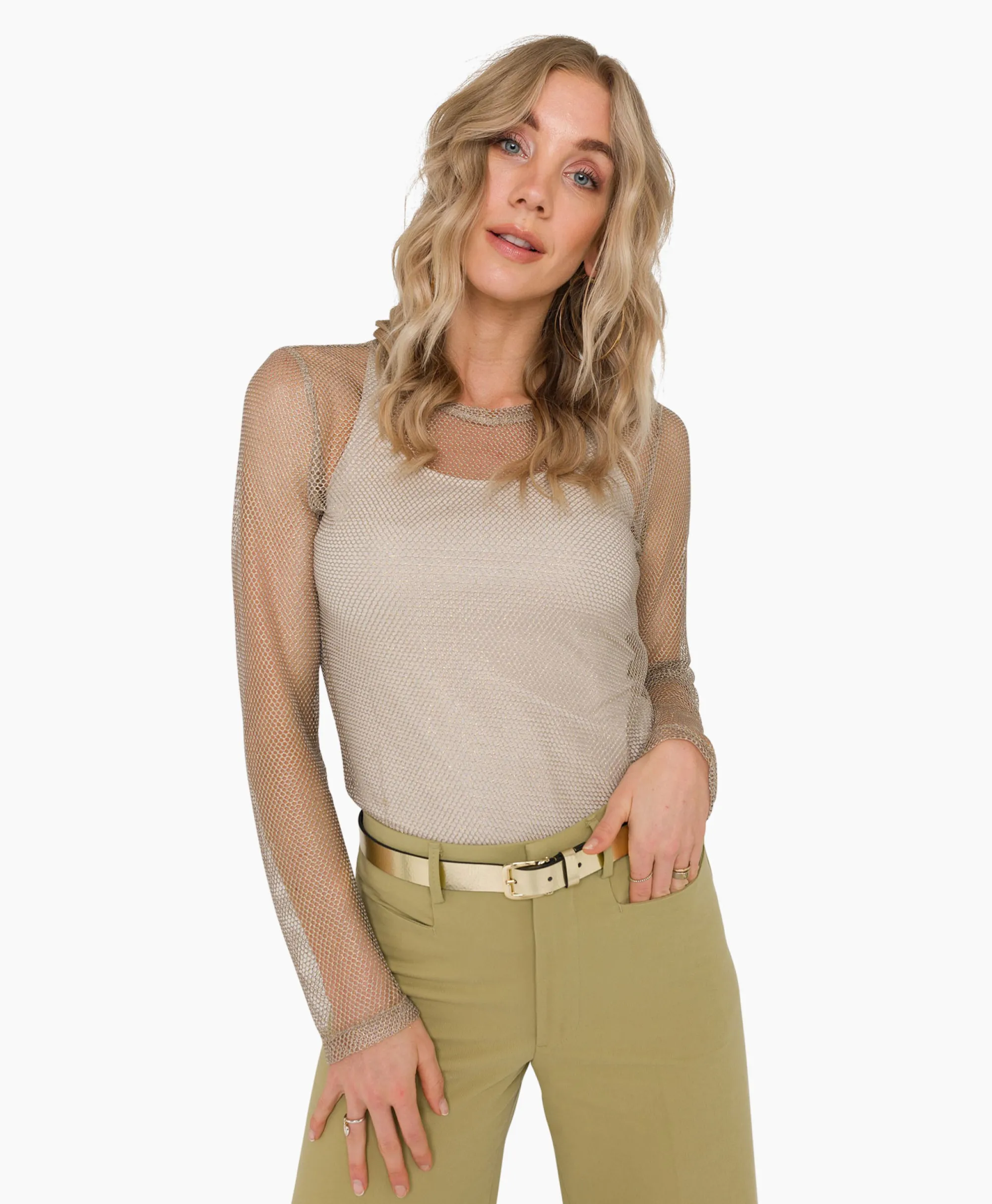 Anna Van Toor T-Shirt 26A04-03615 Zilver*Dames T-Shirts & Tops