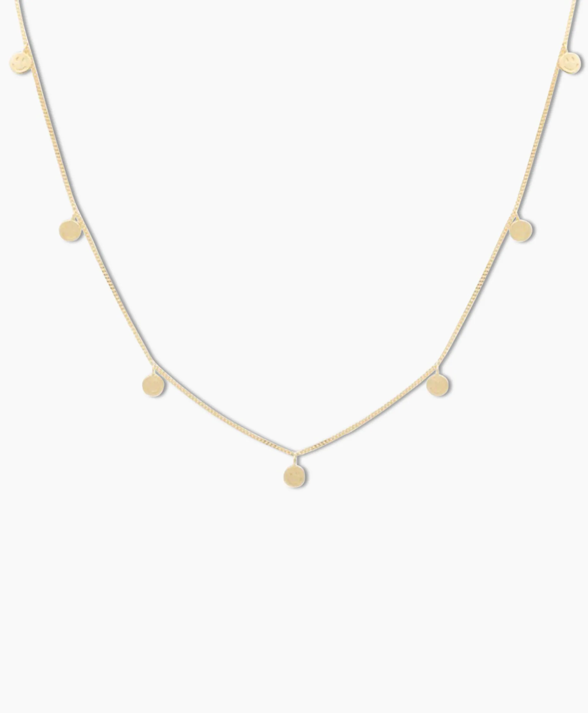 Clearance Ketting Smiley Goud Dames Sieraden