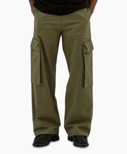 Discount Broek Oversize 3D Pocket Donker Groen Heren Broeken