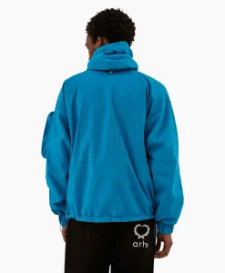 New Jack Tech Round Pockets Blauw Heren Jassen