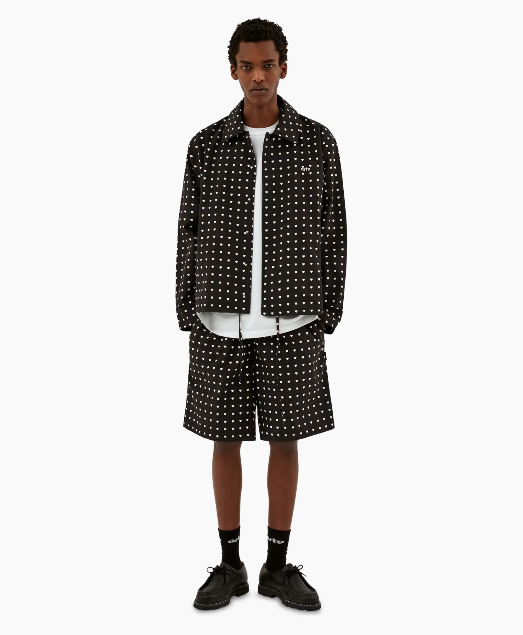 Online Korte Broek Heat Print Zwart Heren Broeken