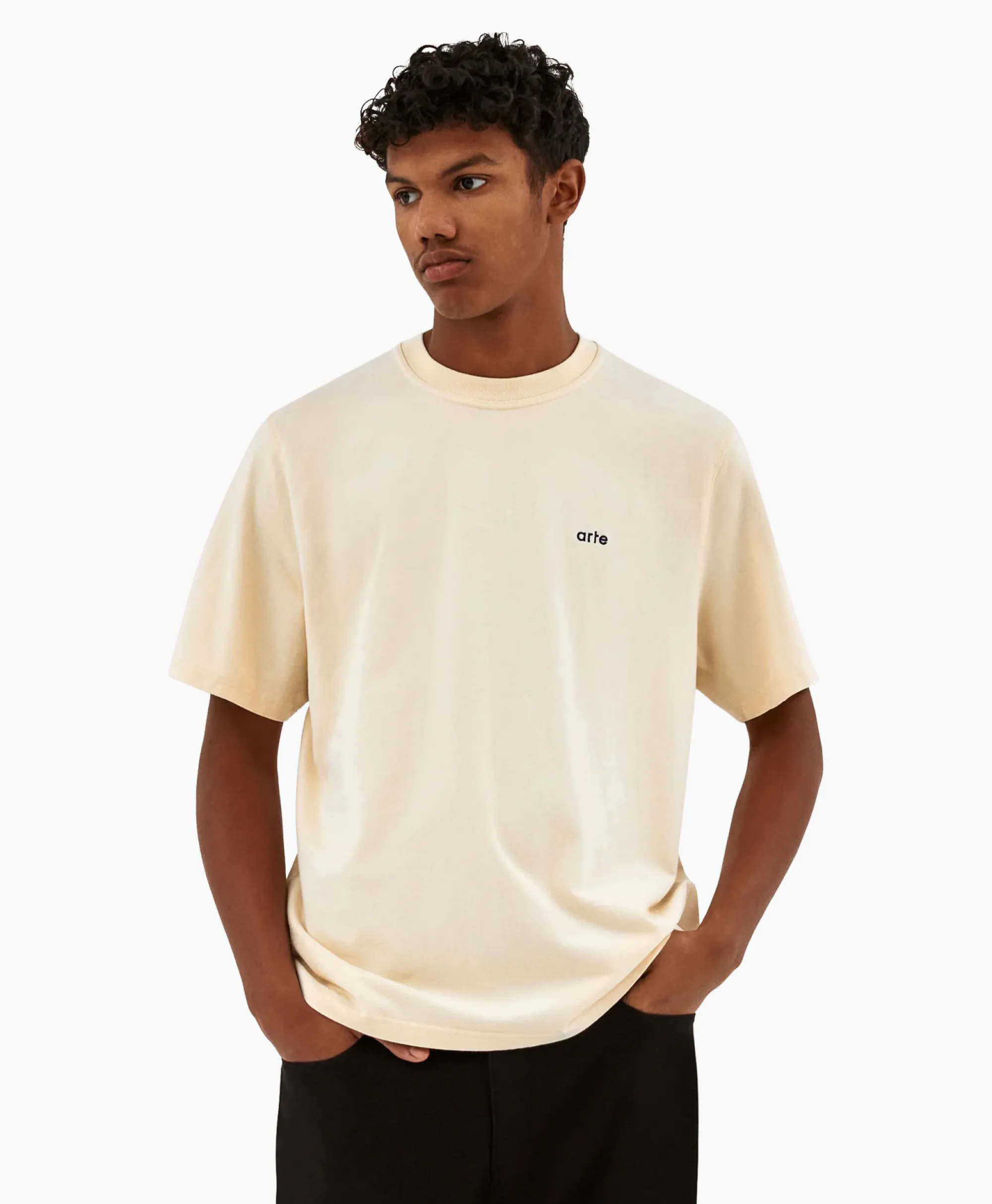 T-Shirt Korte Mouw Arte'24 Circles Back Off White Heren T-Shirts