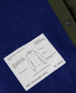 Discount Overhemd Camicia Alvaro Wool Donker Groen Heren Overhemden