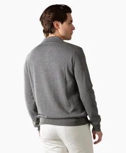 Aurelien Polo Longsleeve Donker Grijs*Heren Polo's