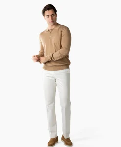 Aurelien Polo Longsleeve Beige*Heren Polo's