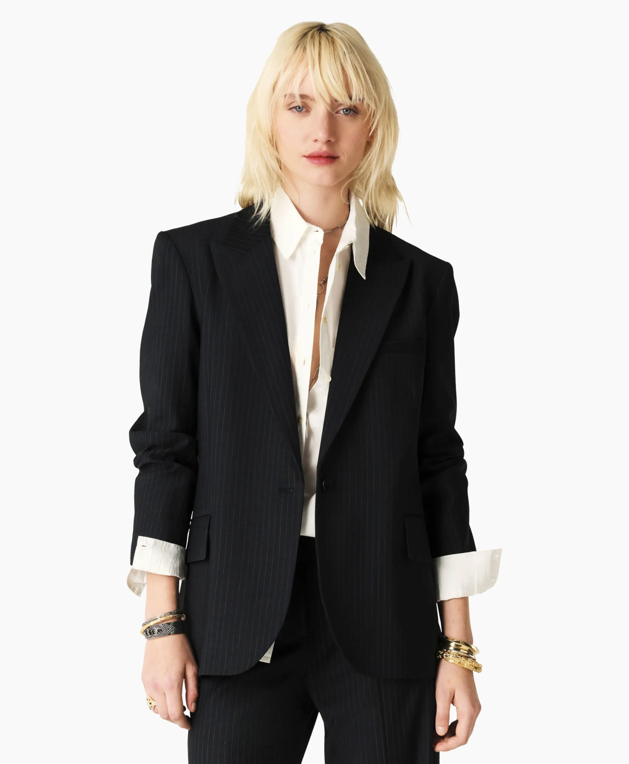 Ba&Sh Blazer Payne Blauw Dames Blazers