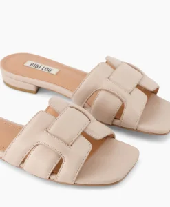 Bibi Lou Sandaal Zonder Hak Leather Blauw*Dames Sandalen