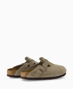 Birkenstock Instapper Boston Sfb Taupe*Heren Instappers