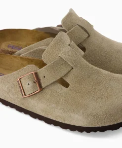 Birkenstock Instapper Boston Sfb Taupe*Heren Instappers