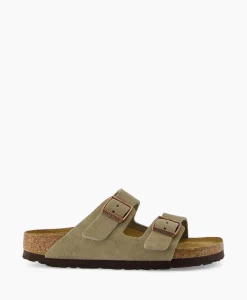 Birkenstock Sandaal Zonder Hak Arizona Sfb Taupe*Dames Sandalen