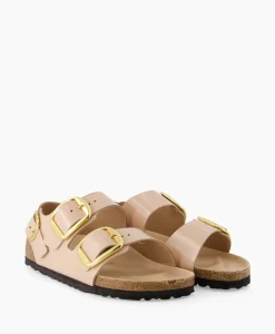 Sandaal Zonder Hak Milano Beige Dames Sandalen