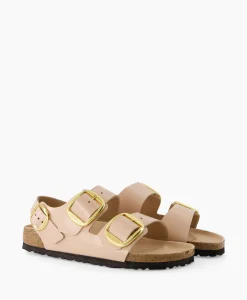 Sandaal Zonder Hak Milano Beige Dames Sandalen