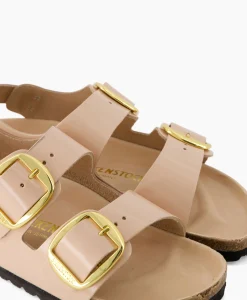 Sandaal Zonder Hak Milano Beige Dames Sandalen