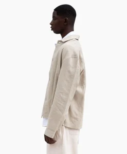Best Bram's Fruit Overshirt Linen Beige Heren Jassen