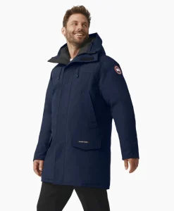 Outlet Gewatteerde Jas Langford Parka Blauw Heren Jassen