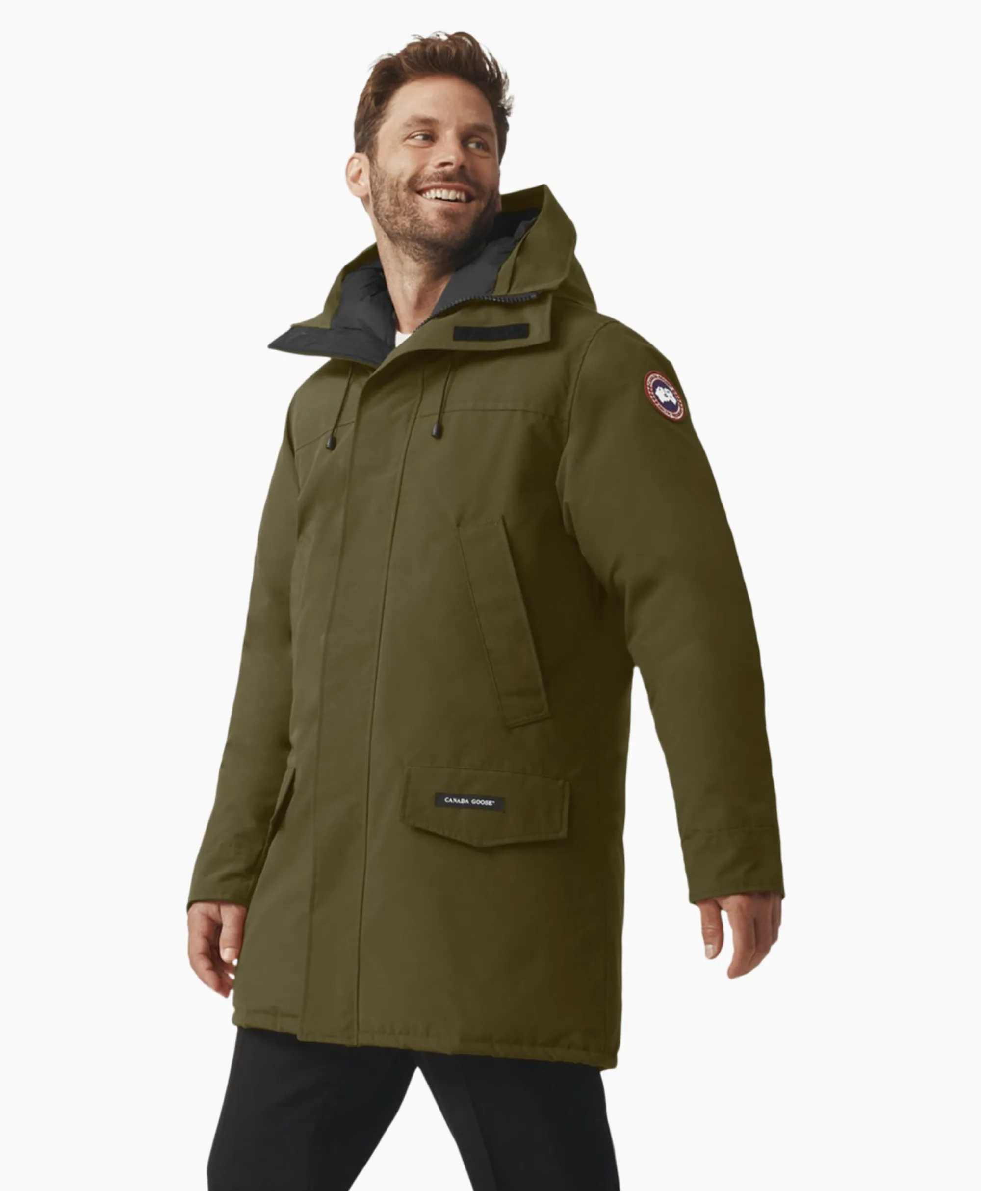 Sale Gewatteerde Jas Langford Parka Donker Groen Heren Jassen