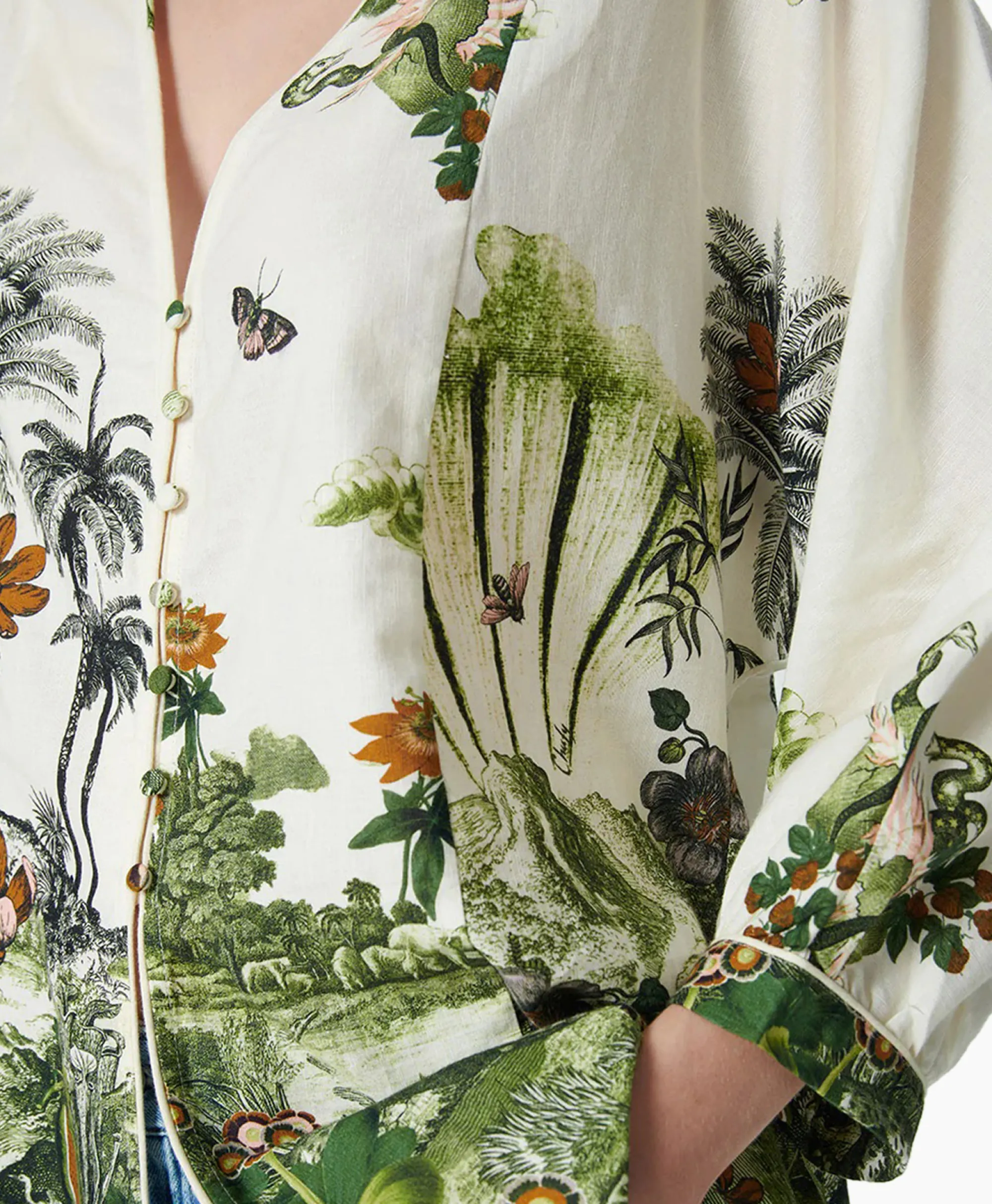 New Blouse Calipso Groen Dames Blouses