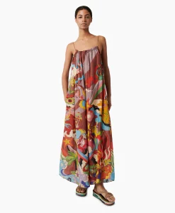 Outlet Maxi Jurk Rain Bordeaux Dames Bruiloftskleding