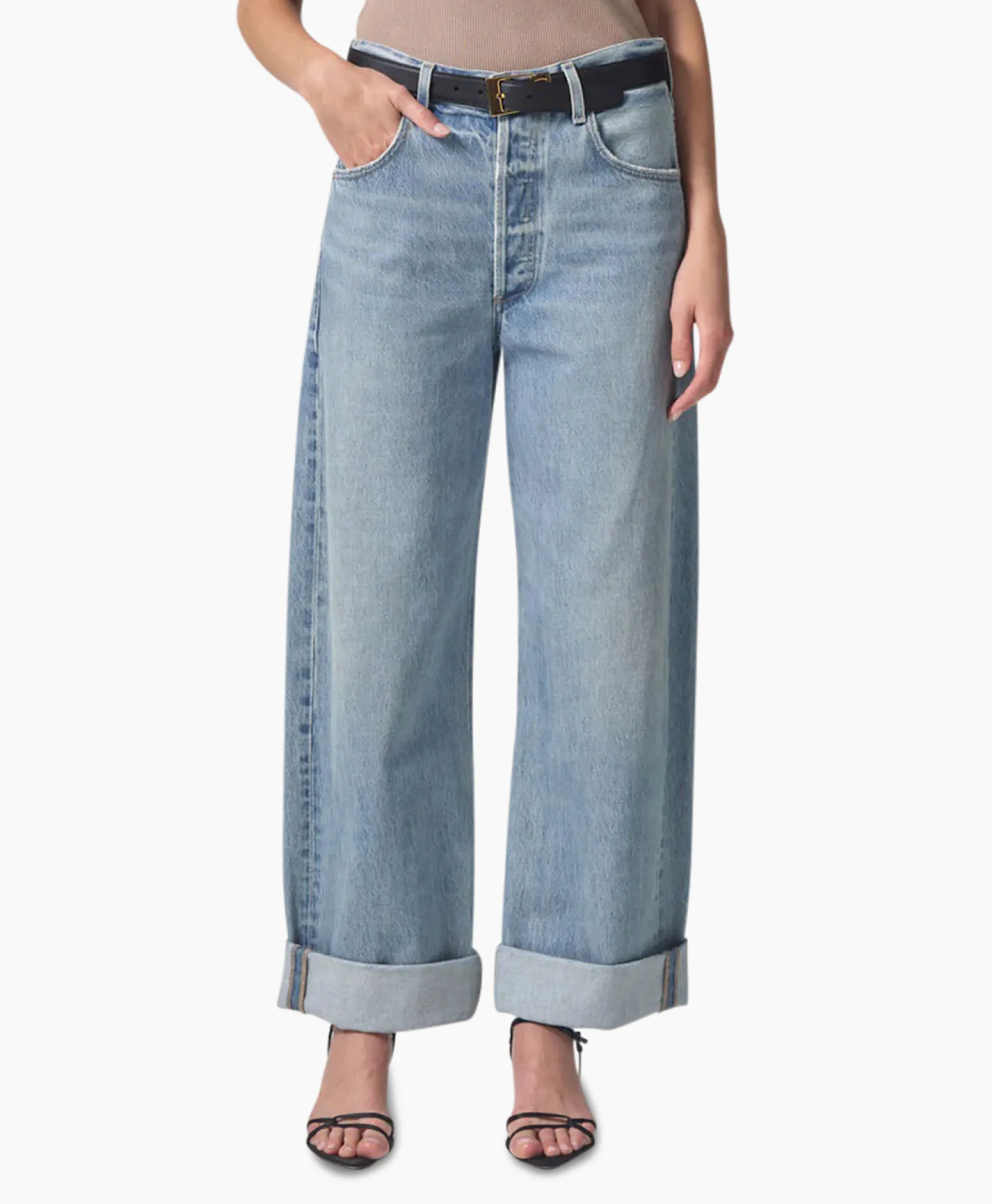 New Jeans Ayla Baggy Blauw Dames Broeken