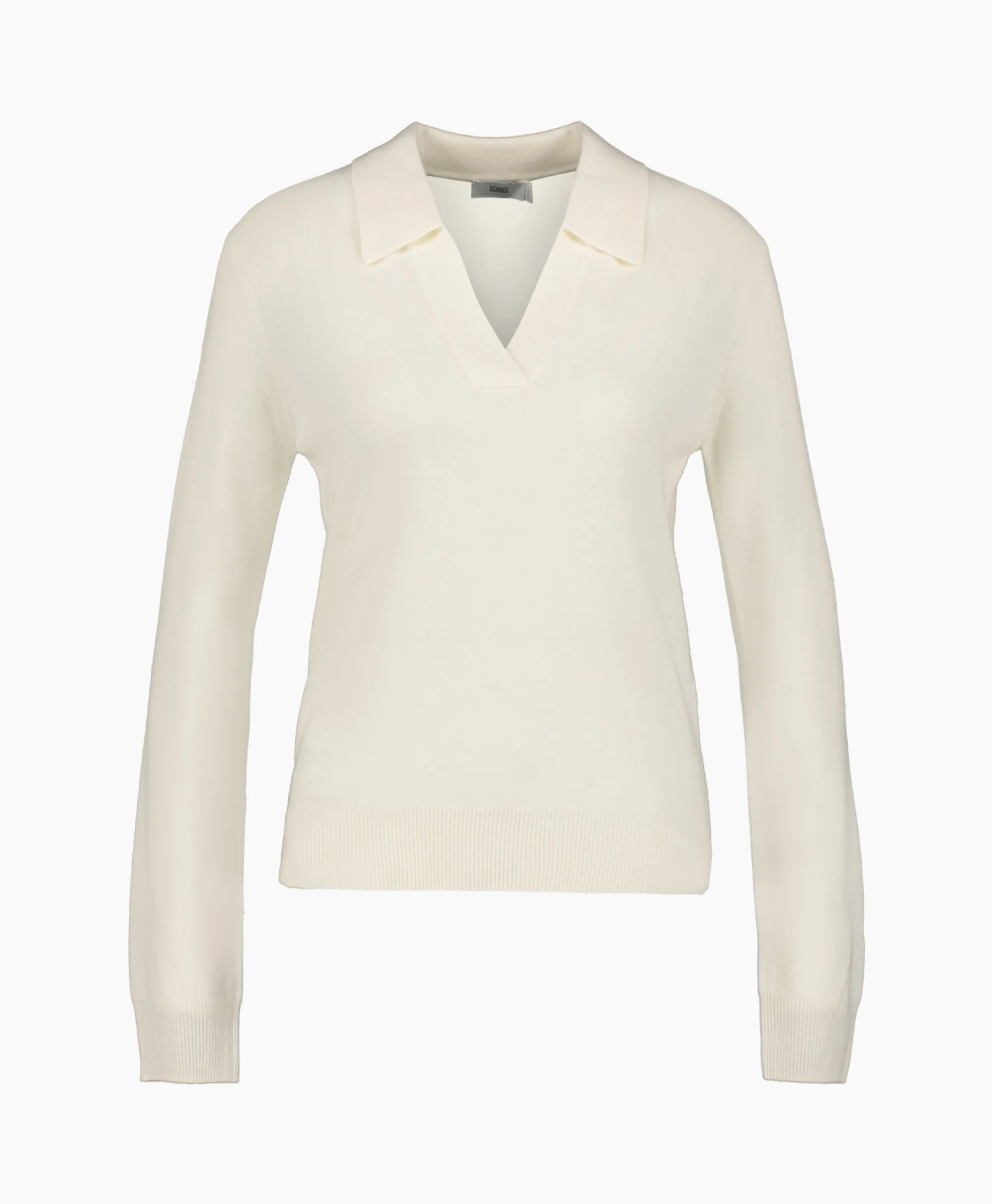 Clearance Pullover Polo Longsleeve Off White Dames Truien