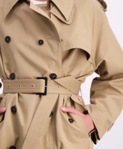 Online Trenchcoat Trench Coat Bruin Dames Jassen