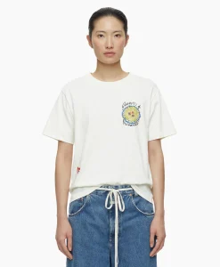 Hot T-Shirt Korte Mouw Printed Ecru Dames T-Shirts & Tops