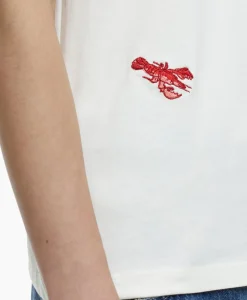 Hot T-Shirt Korte Mouw Printed Ecru Dames T-Shirts & Tops