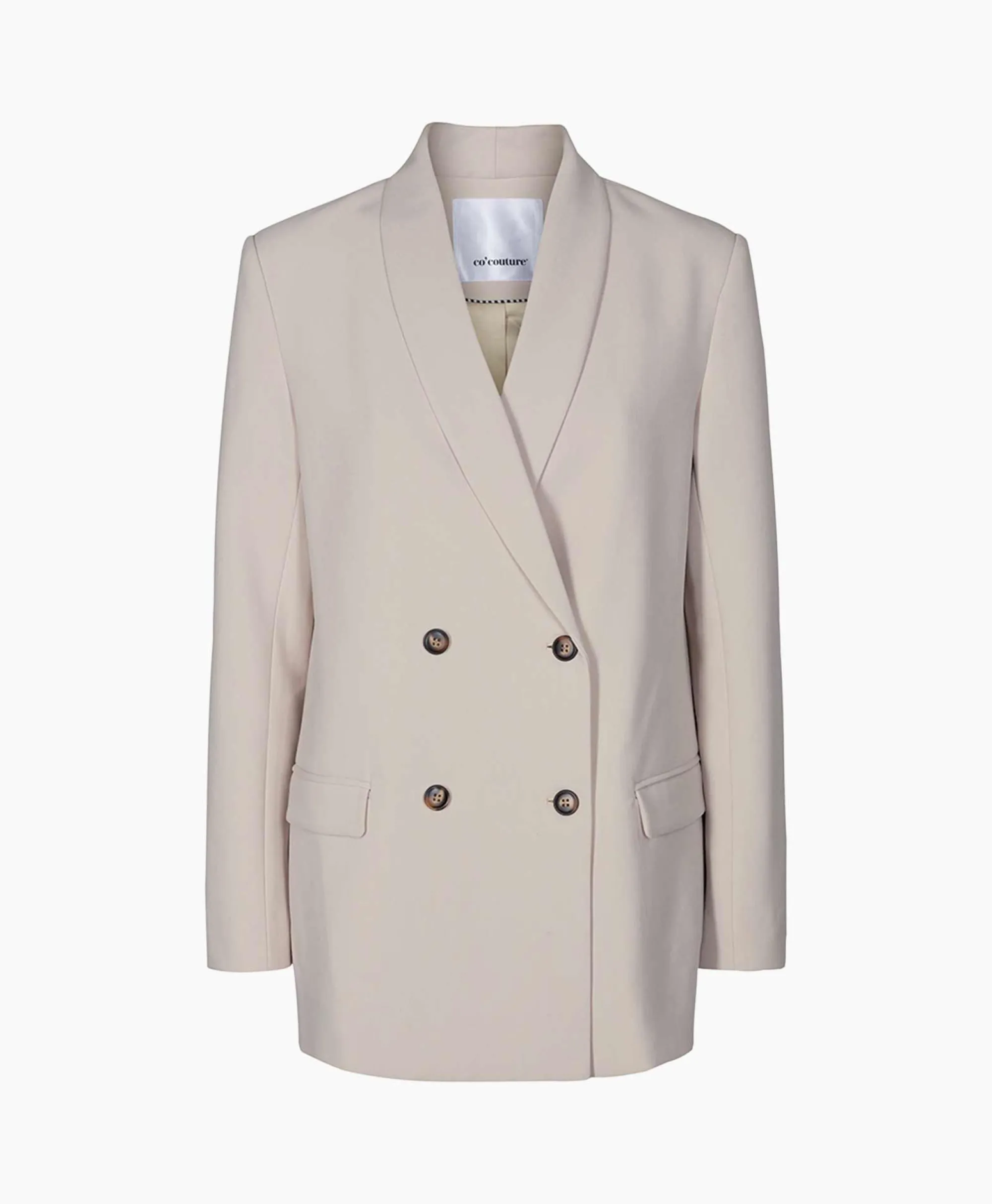 Outlet Co'Couture Blazer Vola Oversize Beige Dames Blazers