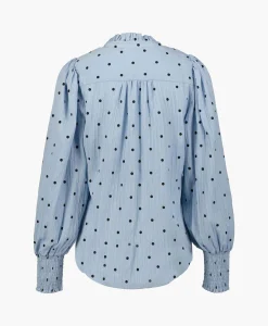 Discount Co'Couture Blouse Dora Dot Blauw Dames Blouses