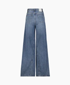 Sale Co'Couture Jeans Vika Long Wide Seam Licht Blauw Dames Broeken