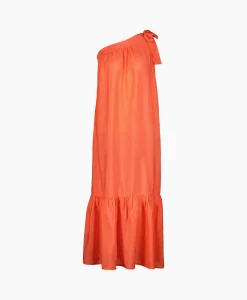 Sale Co'Couture Maxi Jurk Callum Assymetrisch Peach Dames Jurken